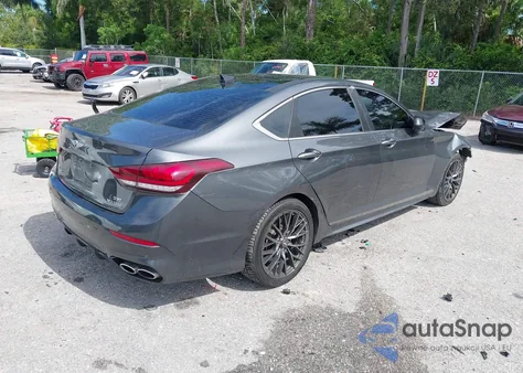 2018 Genesis G80 3.3T Sport z USA, uszkodzony, nr VIN KMHGN4JB0JU231641